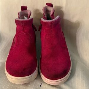 UGG Kids Fuchsia Suede Sneakers